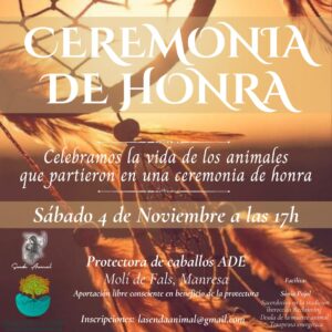 CEREMONIA DE HONRA ANIMALES